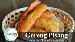 Goreng Pisang Crispy Recipe with 1 secret ingredient  Malaysia Favourite Street food [upl. by Durrell]