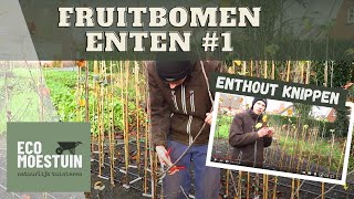 Fruitbomen enten voorbereiding [upl. by Lasiaf]