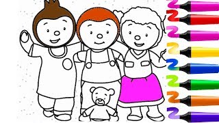 Coloriage Tchoupi et ses amis  Tchoupi a l ecole  Pas de panique   Tcoupi et doudou [upl. by Atterahs323]