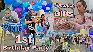 RYKERS 1ST BIRTHDAY PARTY VLOG  GIFTS  Thefewstertv [upl. by Ck]