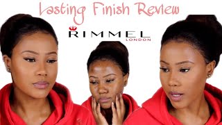 RIMMEL Lasting Finish Foundation REVIEW  10 HOUR WEAR TEST [upl. by Yeldah148]