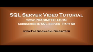 Subqueries in sql Part 59 [upl. by Kilan583]