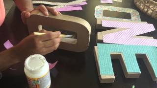 How to decorate cardboard letters [upl. by Nomzed331]