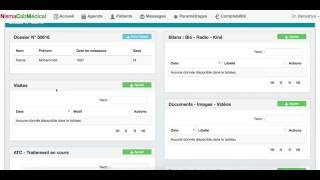 Logiciel Gestion Cabinet Médial Dossier Patient  3 [upl. by Attlee175]