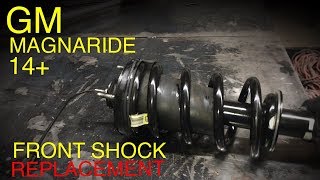 Gm Truck and Suv Front MAGNARIDE Shock Replacement 2014 [upl. by Yelyah]