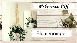 DIY Makramee Blumenampel auch für Anfänger Anleitung [upl. by Lapointe]