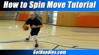 How to Spin Move Tutorial Basketball Basics for Beginners [upl. by Eillil]