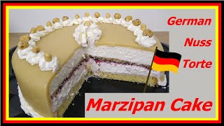 German Marzipan Cake Recipe [upl. by Auburn622]