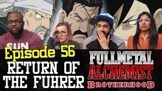 Fullmetal Alchemist Brotherhood  Episode 56 Return of the Furher  Group Reaction [upl. by Ellerret]