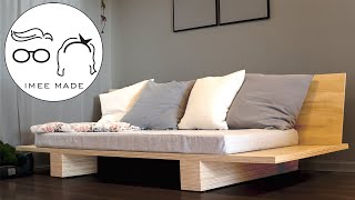 Simple DIY Lounge Sofa Made With Plywood and Twin Size Mattress [upl. by Earb]