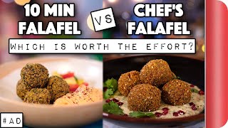 10 Min Falafel vs Chefs Falafel  Which is worth the effort  Sorted Food [upl. by Alliuqat]