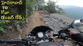 HYDERABAD TO GOA DAY 2 TELUGU MOTOVLOG [upl. by Sinoda612]