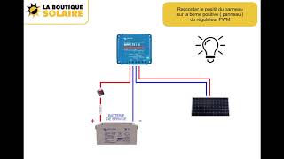 Guide de montage  Montage dun kit solaire 1 panneau  MPPT VICTRON ENERGY [upl. by Assyral]