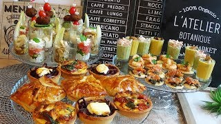 Apéro dînatoire pour un buffet de fêtes [upl. by Ahsemal]