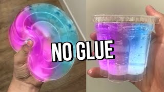 Testing VIRAL NO GLUE SLIMES How to make DIY NO GLUE slimes WATER SLIME amp 1 ingredient slime [upl. by Sami778]