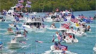 Thousands of Trump supporters gather in Florida for Memorial Day boat parade [upl. by Davidde289]