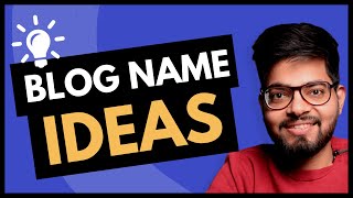 How To Choose a Blog Name  Blog Ka Naam Kya Rakhe MasterBlogging [upl. by Stacie]