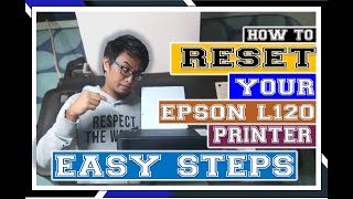 HOW TO RESET EPSON L120 PRINTER Printer Ink Pad is at the end of its service life [upl. by Trever]