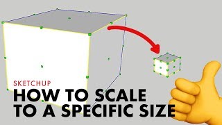 How to Scale to a Specific Size in Sketchup [upl. by Alpers]