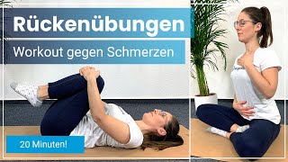 Rückenübungen für Zuhause ➡️ 20 Minuten täglich für einen gesunden Rücken 🙆‍♀ [upl. by Ulla993]