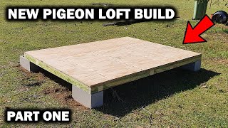 NEW RACING PIGEON LOFT BUILD  Pt One [upl. by Ijat]