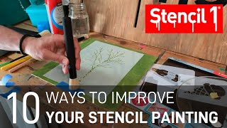 10 Ways to improve your stencil painting [upl. by Hayn]