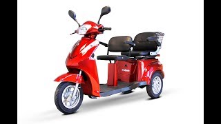 EWheels EW66 Three Wheel Heavy Duty Mobility Scooter  2 Passenger Scooter [upl. by Derfiniw]