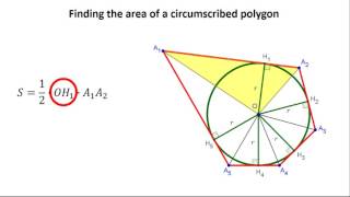 Finding the area of a circumscribed polygon [upl. by Eednil]