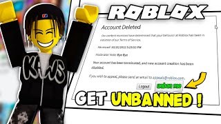 How To Get Unbanned From Roblox New Method How To Appeal Roblox Ban And Get it Back  PCMobile [upl. by Silvana16]