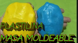 como hacer  PLASTILINA CASERA FACIL  expeeimento [upl. by Aneekas]