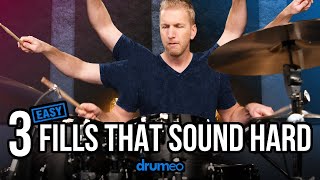 3 Easy Drum Fills That Sound Hard [upl. by Guenevere]