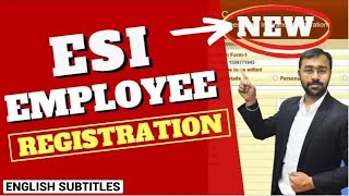 ESI New Employee Registration Process Online  ESIC Rules  LLA [upl. by Hufnagel]