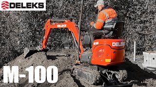 M100 DELEKS Miniescavatore  Motore KUBOTA  10Qli [upl. by Laspisa]