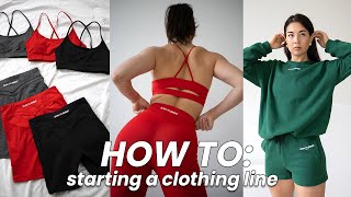 How To Starting Your Own Clothing Line suppliers samples inventory marketing amp more [upl. by Noned]