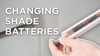 How to Replace Batteries  Hunter Douglas Powerview Shade  A Shade Above [upl. by Reivax225]