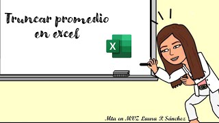 TRUNCAR PROMEDIOS EN EXCEL [upl. by Ahse326]