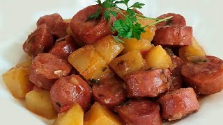 LINGUIÇA CALABRESA COM BATATAS ENSOPADO MUITO FÁCIL E DELICIOSO [upl. by Sirroned388]