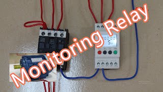 3 phase monitoring relay phase failure amp sequence test [upl. by Aneerol]