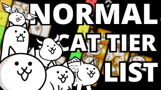 The Battle Cats  Normal Cat Tier List [upl. by Ydnal]