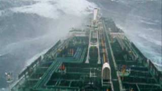 Tanker in big storm [upl. by Yknarf]