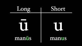 The Latin Alphabet  Vowel Pronunciation [upl. by Woodley]