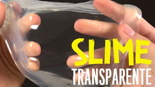 SLIME TRANSPARENTE  Receta sin borax almidon detergente [upl. by Anaik]