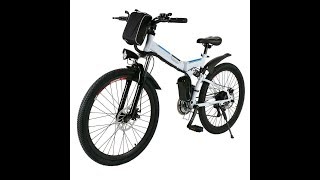 Ancheer folding electric mountain bike unboxing and review [upl. by Deacon761]