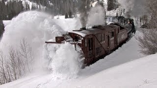 Rotary Snow Plow on the Cumbres amp Toltec [upl. by Burrill665]