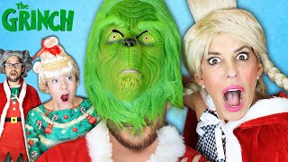 Face Reveal of Grinch Who Stole Christmas Surprising My Best Friends Rebecca Zamolo [upl. by Balfore]