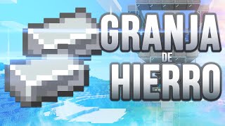 GRANJA DE HIERRO  6 STACKS POR HORA 116  Tutorial Minecraft [upl. by Noicnecsa193]