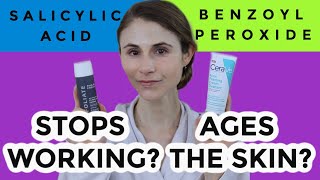 SALICYLIC ACID amp BENZOYL PEROXIDE DO THEY STOP WORKING DO THEY CAUSE SKIN AGING DR DRAY [upl. by Aleece]