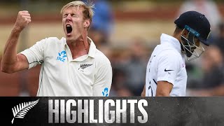 Jamieson Strikes Early On Debut  FULL HIGHLIGHTS  BLACKCAPS v India  1st Test  Day 1 2020 [upl. by Nnylesor]