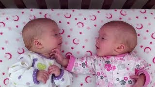 Identical twin girls engage in deep conversation [upl. by Anitsrihc]