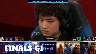 DWG vs SN  Game 1  Grand Finals S10 LoL Worlds 2020 PlayOffs  DAMWON Gaming vs Suning G1 full [upl. by Asecnarf]